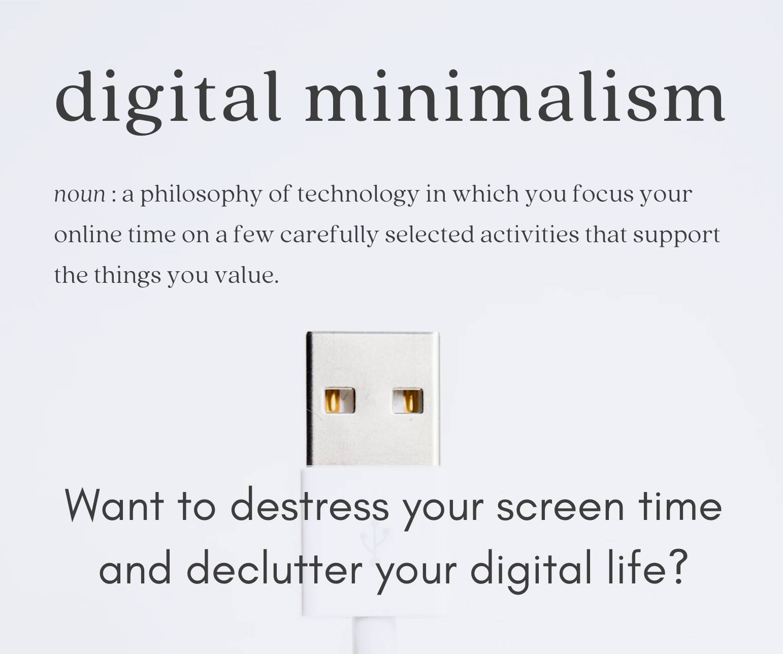 Spjallhópur Stafrænn mínimalismi | Digital Minimalism Discussion Group